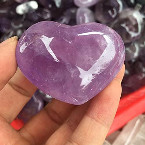 קריסטל טבעי טבעי טבעי לב קוורץ אבן קריסטל בצורת לב רייקי ריפוי אבנים טבעיות ומינרלים כמתנה