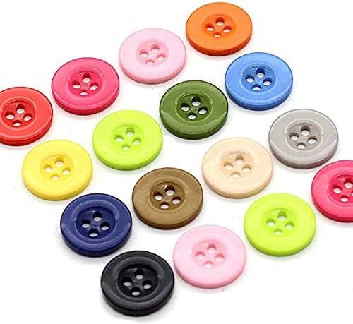 Kekeyang 20-100 יחידות שרף עגול כפתורים זעירים תפירה כלי תפירה בגד כפתור דקורטיבי DIY לכפתורי אביזרי בגדים