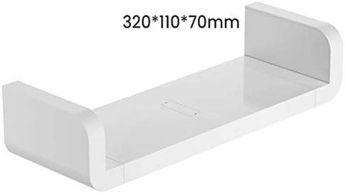 Aiyoo לבן מדף צף מקור מדפים רכובים על קיר, ללא קידוח מדף קיר תלוי במטבח אמבטיה מטבח סלון ואחסון
