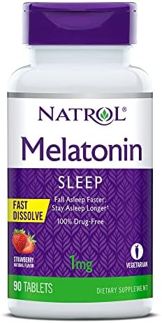נטרול מלטונין מהיר להמיס טבליות, עוזר לך להירדם מהר יותר, להישאר ישן יותר, קל לקחת, מתמוסס בפה, לחזק