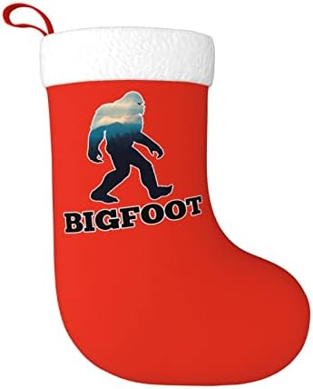 Yoigng bigfoot גרב חג המולד גרבי חג המולד גרבי חג קלאסי קישוט אחי תלייה