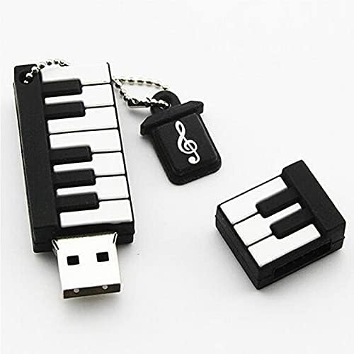 כונן פלאש, כונני פלאש של USB, 32 גרם USB 2.0 חמוד פסנתר מצויר צורת USB Drive, כונן אגודל, מתנה לתלמידי בית