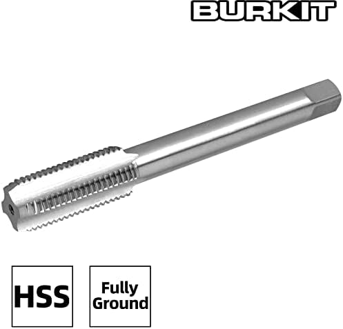 Burkit M12 x 0.5 חוט ברז יד ימין, HSS M12 x 0.5 ברז מכונה מחורצת ישר