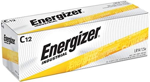 Energizer EN93 תעשייתי C 12 סוללות אלקליין, חבילה של 12