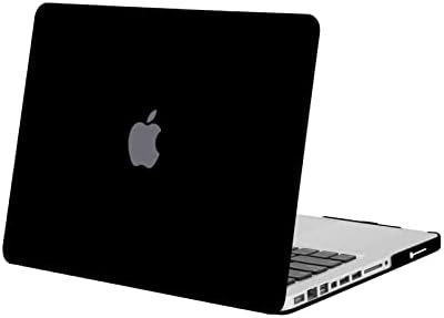 Mosiso תואם ל- MacBook Pro 13 אינץ 'גרסה ישנה שחרור בתחילת 2012/2011/2010/2009/2008, כיסוי מארז פגז קשה מגן, שחור