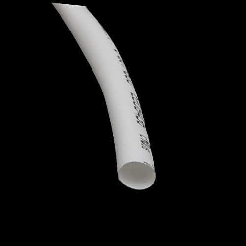 X-Deree 50 מ 'אורך 3 ממ דיא פולולולפין מבודד חום מבודד חוט צינור חוט גלישה לבן (50 מ' לונגרס 3 ממ