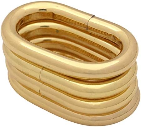 לולאות אבזם טבעת סגלגל פנגגטונקיי מתכת לא מרותכת לשקיות ארנק עור רצועות תיקים