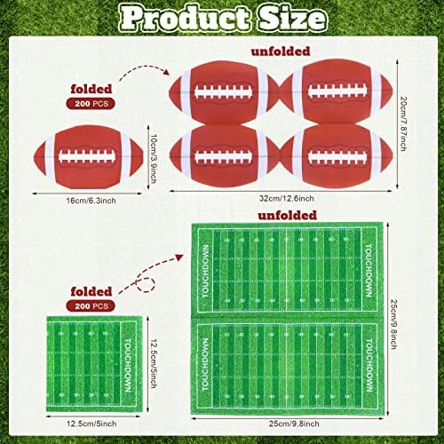 400 מארפים מפיות כדורגל מפיות כדורגל צורת נייר מפיות נייר מפיות כדורגל חד פעמיות עיצוב כדורגל עיצוב כדורגל