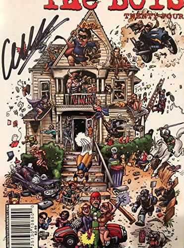 גארת ' אניס חתם על הבנים 24 ספר קומיקס של סי. ג. סי. אס. לא בית החיות של המטיף של סי. בי. סי