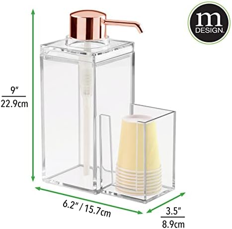 עיצוב מודרני פלסטיק מי פה משאבת נושא כלים חד פעמי כוס מחזיק-קומפקטי אחסון ארגונית עבור יהירות