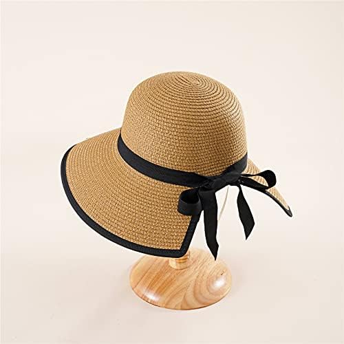 כובע קש לשמש של נשים רחב שוליים לנסח אופנה גלילה כובע שמש כובע רחב לנשים תמציתיות חוף כובע בייסבול