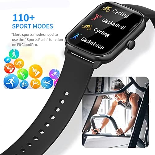 Watch Smart Watch, 1.85 '' HD מסך מגע מלא גשש כושר שעון חכם עם שיחה וטקסט, Bluetooth Smartwatch Fitness Watch