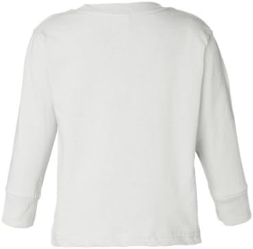 עורות ארנב 5.5 גרם. חולצת טריקו של שרוול ארוך ג'רזי לבנה, 3T