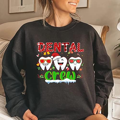חולצת צוות שיניים, חולצת חג המולד של שיניים, חולצת חג המולד של רופאי שיניים, חולצת טריקו של חוליית שיניים,