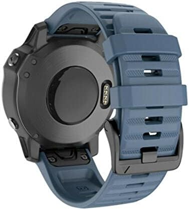 Vbwva 26 20 22 ממ סיליקון מהיר מהיר רצועת שעון רצועה לרצועת Garmin Fenix ​​7x 6x Watch EasyFit Strap Strap