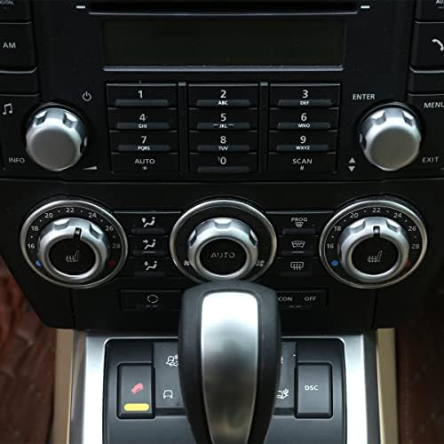 PIUGILH ABS Chrome Chrome מתג מתג כיסוי כפתור CD כפתור תואם ל Land Rover Freelander 2 2007-2012