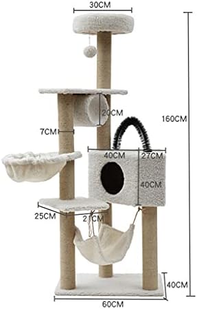 וולנוטה חתולי מחמד קטיפה דירות רב-רמת חתולי עץ דירה ריהוט עם סיסל-מכוסה מגרד הודעות עבור גורים