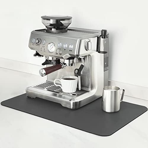 מחצלת קפה מימורה-מחצלת מכונת קפה למשטח השיש 12 על 20 - סופג הסתר כתם מחצלת בר קפה נגד החלקה מתחת למכונת קפה מכונת