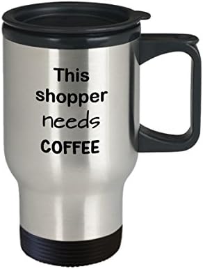 מתנת ספל נסיעות קונים, קונה זה זקוק לקפה, ספל קפה נירוסטה 15 גרם עם מכסה, מתנת ספל חידוש קונים, כוס