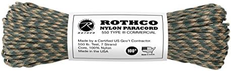 Rothco 550lb סוג III ניילון Paracord