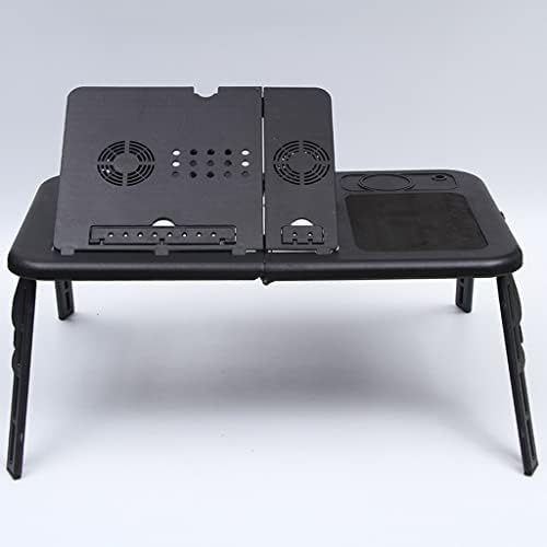IRDFWH מתקפל שולחן נייד שולחן מתכוונן שולחן מחשב שולחן מגש מאוורר קירור למחברת ספה מיטה לשולחן המחשב