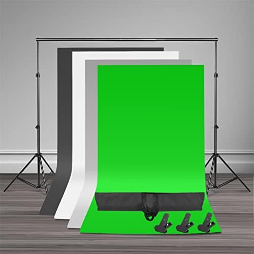 אולפן צילום xiulaiq אולפן LED Softbox ערכת תאורת תמיכה רקע תמיכה בעמדת 4 רקע צבע לצילום וידאו