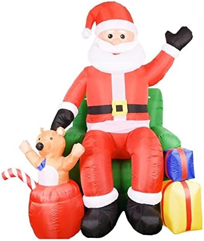 Pifude אב חג המולד הרמת חשמלית מתנפחת איש שלג סנטה קלאוס קישוט חג המולד מצחיק הוביל צעצוע מתנפח שנה