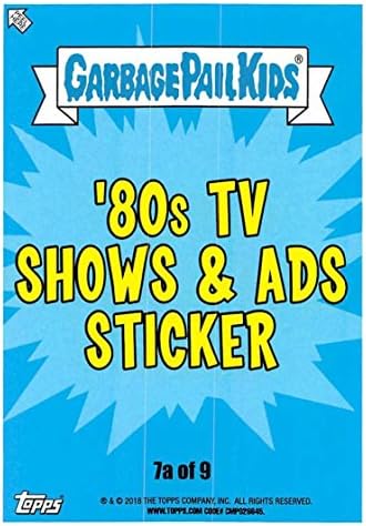 2018 טופס אשפה דלי ילדים סדרה 1 אנחנו שונאים את שנות ה -80 כרטיסי מסחר 80 תוכניות טלוויזיה ומודעות 7 א קלייר
