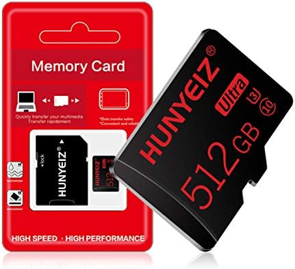 כרטיס מיקרו עם מתאם כרטיס זיכרון במהירות גבוהה של 512 ג ' יגה-בייט לסמארטפון/טאבלט/מזלט / מכשירי משחק ניידים