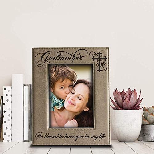סנדקית בלה בוסטה עם צולב, מבורכת אותך במתנת חיי-אמהות של גודדיילד מסגרת תמונה חרוטת
