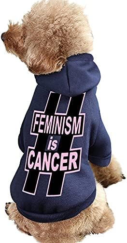 פמיניזם מצחיק הוא סרטן מודפס על חיות מחמד כלבים סרבל סווטשירט סווטשירט סוודר סוודר חיית מחמד בגדי בגדי