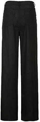 מכנסי Keusn לנשים Y2K מכנסי מטען מכנסי מצנח רחבים לנשים מרובות כיסים רופפים מכנסיים רופפים בגדי רחוב