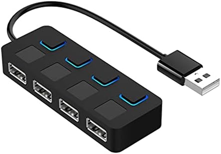 SJYDQ USB 2.0 HUB Multi USB Splitter 4 יציאה מרחיב מספר רב של USB 2.0 Hub השתמש במתאם כוח USB2.0 רכזת עם מתג