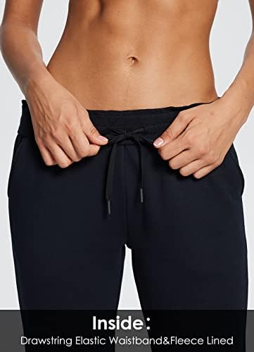 מכנסיים מרופדים לנשים מרופדים מכנסי טרנינג רגל ישר מכנסי טרנינג אלסטי עם מכנסי זיעה אתלטים