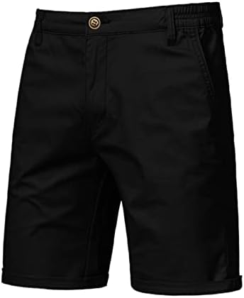 מכנסי מטען לגברים המותניים האלסטיים המותניים המותניים הקצרים המותניים מרובי כיס מכנסי כדורעף קצרים
