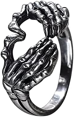 טבעות יד ימין לנשים קסם יד אמריקאית אוהבת את הרטרו האירופית שלך ושלד טבעת מחוות טבעות טבעות וינטג '