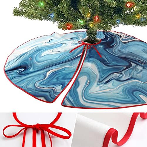 ציור אמנות שיש אבקת כחול חצאית עץ חג המולד וינטג 'קישוטי חג המולד קישוטי חג המולד למסיבת השנה החדשה
