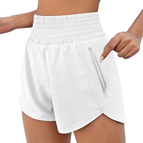 מכנסיים קצרים של אופנוענים לנשים בקרת בטן מותניים גבוהה אימון קיץ מזדמן מכנסי יוגה קצרים