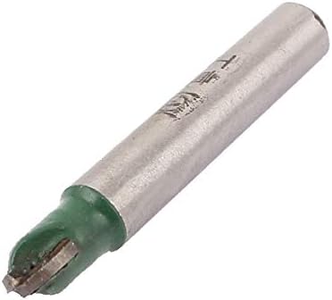 X-DREE 1/4 חור מקדח 1/4 חיתוך DIA מתכת קופסת נתב נתב סיביות כסוף צליל ירוק (1/4 '' Vástago 1/4