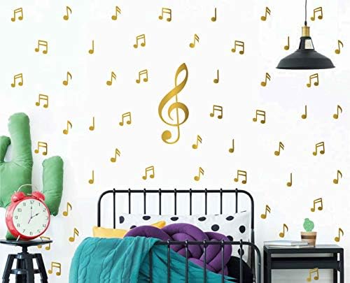 מוסיקה הערה דפוס מדבקת עבור ילד של שינה מוסיקה מאהב לקשט קיר מדבקות תינוקת נשלף בית תפאורה לספירה 04