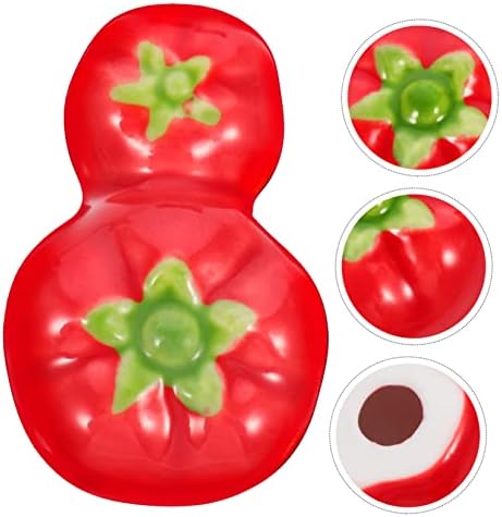 Zerodeko 6 יחידות מקלות אכילה עגבניות מחזיק עיצוב בוטני שולחן אוכל תפאורה תפאורה יפנית מקלות קוצץ כף מנוחה