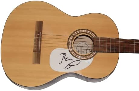 ג 'ון קוגר מלנקמפ חתם על חתימה בגודל מלא פנדר גיטרה אקוסטית ב/ ג' יימס ספנס אימות ג ' יי. אס. איי קואה
