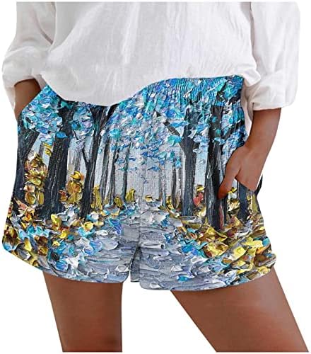 2023 מכנסי קיץ של נשים מכנסיים קצרים מזדמנים מכנסיים קצרים ומותניים אלסטיים קצרים מזיעה בית PJ מכנסיים