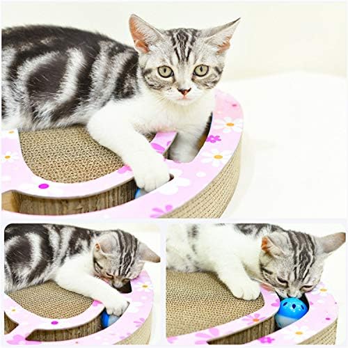חתול נייר גלי חתול מגרד לוח חתול טופר צעצוע חתול ריהוט 40 על 28 על 6 סמ