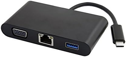 USB-C USB 3.1 Type-C ל- VGA USB OTG Gigabit Ethnernet Audio Charger מתאם למחשב נייד