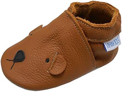 נעלי עור ייהקידים נעליים ראשונות בהליכה מוקסינים תינוקות פעוט