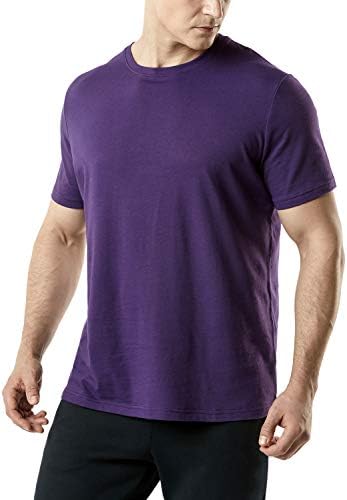 חולצות אתלטיות של TSLA לגברים, חולצות כושר ספורט כותנה דינאמי, חולצות טריקו של אימון יבש מהיר של שרוול קצר