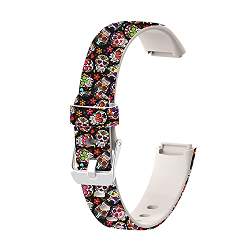 הדפסת Eieuuk דפוס שעון שעון תואם עם Fitbit Luxe/Luxe Se Smartwatch, סיליקון ספורט רך רצועות יד להחלפה עבור