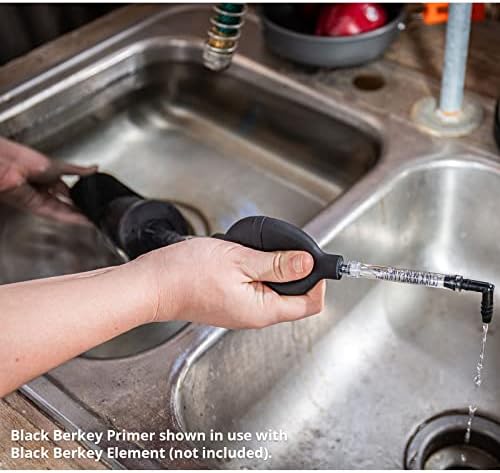 פריימר Black Berkey Black לשימוש עם מערכות פילטר מים שהוזנו בכוח המשיכה מצוידים באלמנטים של ברקי שחור