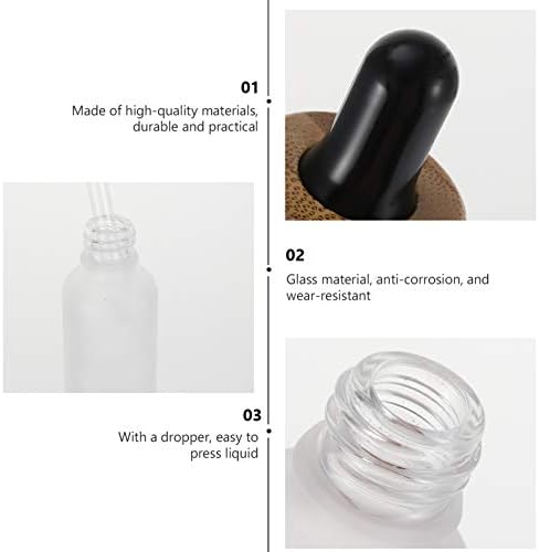 4 יחידות טפטפת שחור נייד עין תמיסת בקבוק עם כימיקלים נוזל חלבית ארומה החלפה למעבדה תת צנצנות ברור שימושי